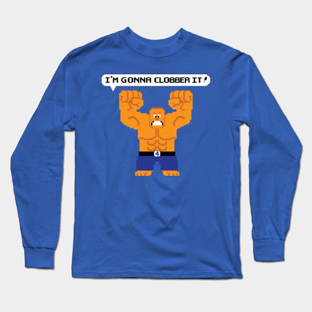 I'm Gonna Clobber It! Long Sleeve T-Shirt by Leidemer Illustration 